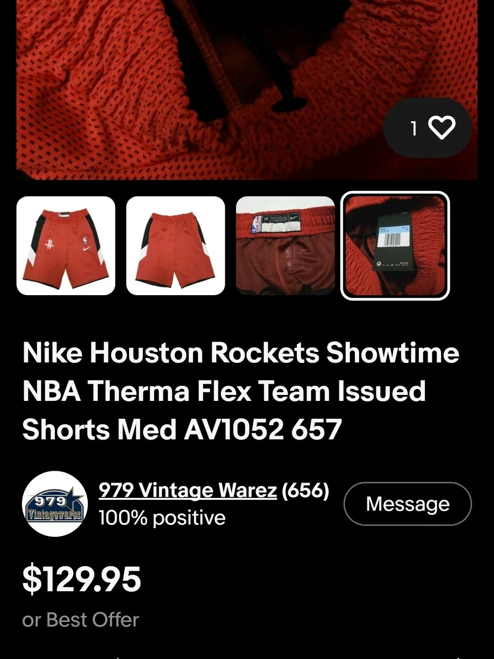 Proffesional Sample ISR Nike Red Houston Rockets NBA Mesh Athletic Shorts,